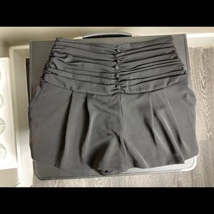 Zara Button Down Black Skort